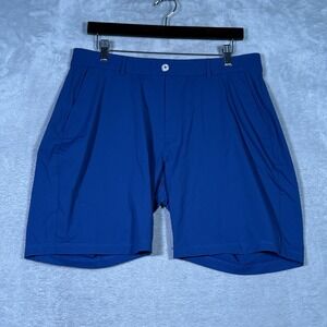 Redvanly Shorts Mens Large Blue 8 In Golf Performance Stretch Lightweight Casual